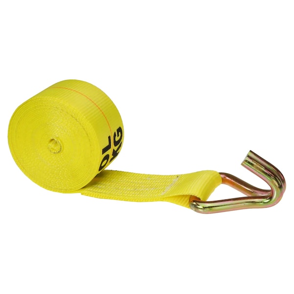 3" x 20' Winch Strap with Wire Hook, 320WH